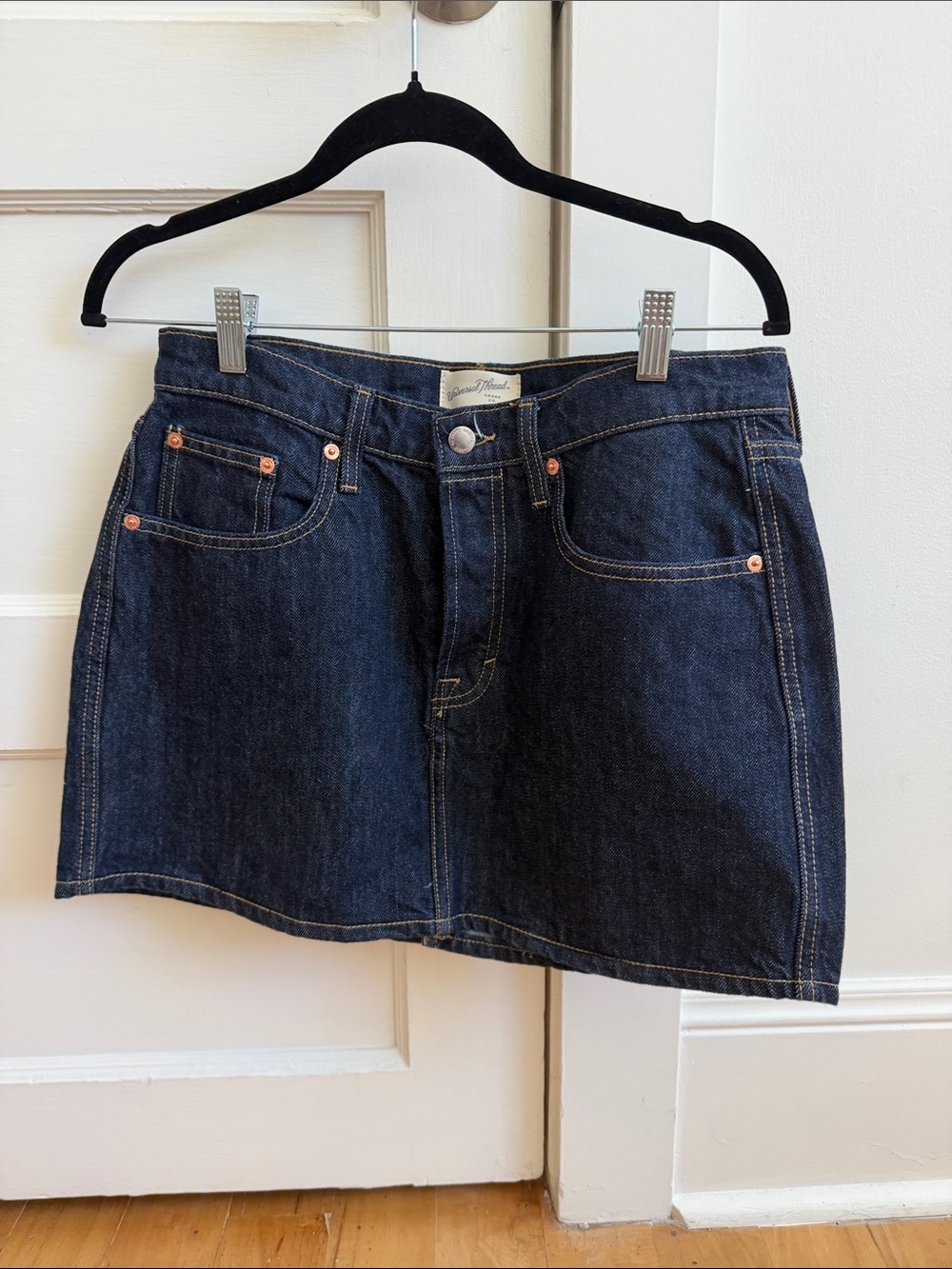 Universal Thread Dark Blue Denim Mini Skirt